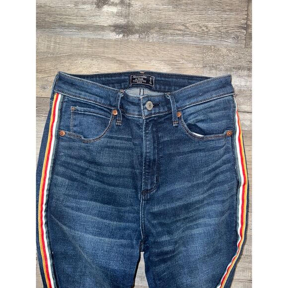 Women's Abercrombie & Fitch High Rise Ankle Skinny Jeans - Picture 2 of 5